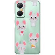 Прозрачный чехол BoxFace Infinix Hot 20 5G с 3D-глазками Mouse