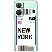 Прозрачный чехол BoxFace Infinix Hot 20 5G Ticket New York
