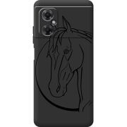 Черный чехол BoxFace Xiaomi Redmi Note 11R Horse