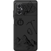 Черный чехол BoxFace Xiaomi Redmi Note 11R Mountains