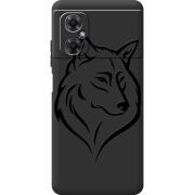 Черный чехол BoxFace Xiaomi Redmi Note 11R Wolf