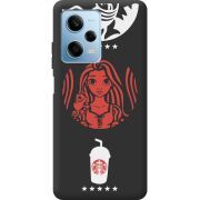 Черный чехол BoxFace Xiaomi Redmi Note 12 Pro Plus 5G RedWhite Coffee
