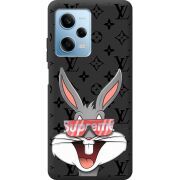 Черный чехол BoxFace Xiaomi Redmi Note 12 Pro Plus 5G looney bunny