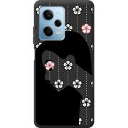 Черный чехол BoxFace Xiaomi Redmi Note 12 Pro Plus 5G Flower Hair