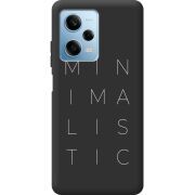 Черный чехол BoxFace Xiaomi Redmi Note 12 Pro Plus 5G Minimalistic