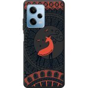 Черный чехол BoxFace Xiaomi Redmi Note 12 Pro Plus 5G Ornament