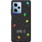 Черный чехол BoxFace Xiaomi Redmi Note 12 Pro Plus 5G Among Us Invisible