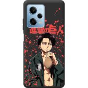 Черный чехол BoxFace Xiaomi Redmi Note 12 Pro Plus 5G Атака Титанов Леви