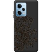 Черный чехол BoxFace Xiaomi Redmi Note 12 Pro Plus 5G Chinese Dragon