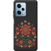 Черный чехол BoxFace Xiaomi Redmi Note 12 Pro Plus 5G Ukrainian Ornament