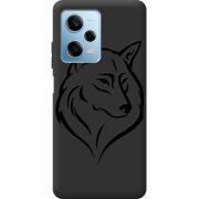Черный чехол BoxFace Xiaomi Redmi Note 12 Pro Plus 5G Wolf