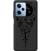 Черный чехол BoxFace Xiaomi Redmi Note 12 Pro Plus 5G Hugin and Munin