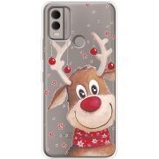 Прозрачный чехол BoxFace Nokia C22 Winter Deer