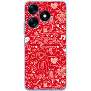 Чехол BoxFace Tecno Spark 10 Happy Valentines