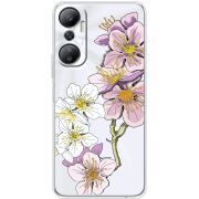 Прозрачный чехол BoxFace Infinix Hot 20 4G Cherry Blossom