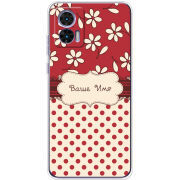 Чехол BoxFace Motorola Edge 30 Neo Именной Polka Dots