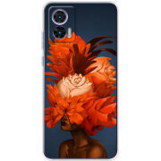 Чехол BoxFace Motorola Edge 30 Neo Exquisite Orange Flowers