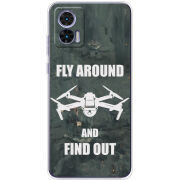 Чехол BoxFace Motorola Edge 30 Neo Дрон Fly Around
