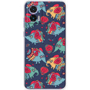 Чехол BoxFace Motorola Edge 30 Neo Flying Elephants