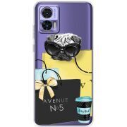Прозрачный чехол BoxFace Motorola Edge 30 Neo Fashion Pug