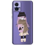 Прозрачный чехол BoxFace Motorola Edge 30 Neo Winter Morning Girl
