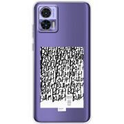 Прозрачный чехол BoxFace Motorola Edge 30 Neo Blah Blah