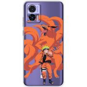 Прозрачный чехол BoxFace Motorola Edge 30 Neo Naruto and Kurama