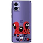 Прозрачный чехол BoxFace Motorola Edge 30 Neo siquid game люди в красном