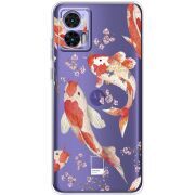 Прозрачный чехол BoxFace Motorola Edge 30 Neo Japanese Koi Fish