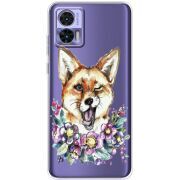 Прозрачный чехол BoxFace Motorola Edge 30 Neo Winking Fox