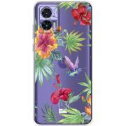 Прозрачный чехол BoxFace Motorola Edge 30 Neo Tropical