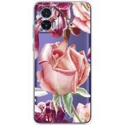 Прозрачный чехол BoxFace Motorola Edge 30 Neo Rose