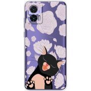 Прозрачный чехол BoxFace Motorola Edge 30 Neo Meow