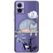 Прозрачный чехол BoxFace Motorola Edge 30 Neo Just Love