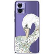 Прозрачный чехол BoxFace Motorola Edge 30 Neo Swan