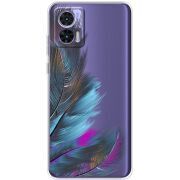 Прозрачный чехол BoxFace Motorola Edge 30 Neo Feathers