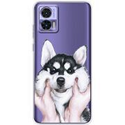 Прозрачный чехол BoxFace Motorola Edge 30 Neo Husky