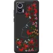 Черный чехол BoxFace Motorola Edge 30 Neo 3D Ukrainian Muse