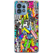 Чехол BoxFace Motorola Edge 40 Pro Multicolored Inscriptions