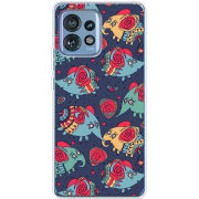 Чехол BoxFace Motorola Edge 40 Pro Flying Elephants