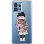 Прозрачный чехол BoxFace Motorola Edge 40 Pro Winter Morning Girl