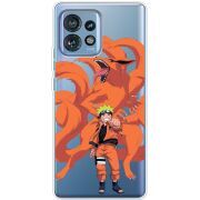 Прозрачный чехол BoxFace Motorola Edge 40 Pro Naruto and Kurama