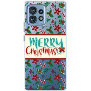 Прозрачный чехол BoxFace Motorola Edge 40 Pro Vintage Christmas Pattern