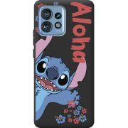Черный чехол BoxFace Motorola Edge 40 Pro Гавайський гість Stich
