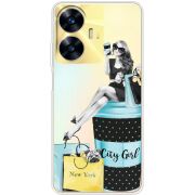 Прозрачный чехол BoxFace Realme C55 City Girl