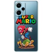 Прозрачный чехол BoxFace Poco F5 Super Mario