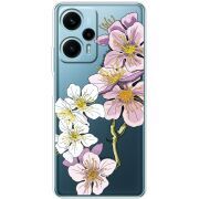 Прозрачный чехол BoxFace Poco F5 Cherry Blossom