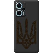 Черный чехол BoxFace Poco F5 Ukrainian Trident