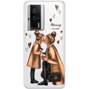 Прозрачный чехол BoxFace Poco F5 Pro Mommy Is My BFF