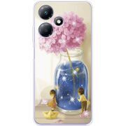 Чехол со стразами Infinix Hot 30 Play Little Boy and Girl